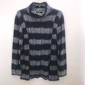 NIC & ZOE BLUE LONG SLEEVE SWEATER‎